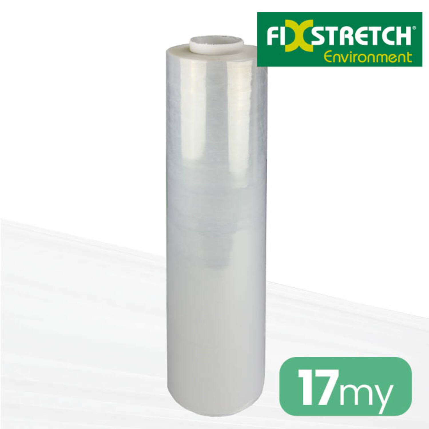 Handwikkelfolie 17my 50cm x 300mtr FixStretch Environment transparant