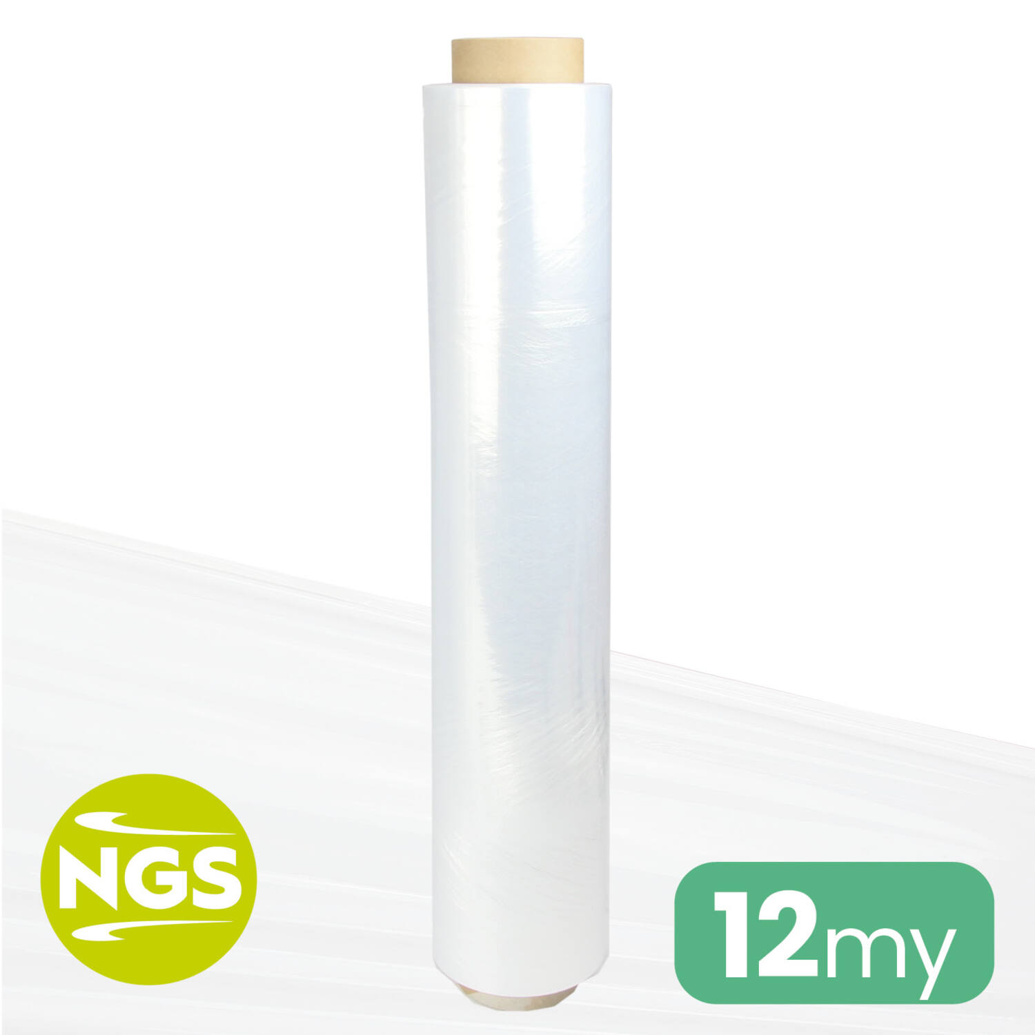Handwikkelfolie 12my 50cm x 300mtr New Generation transparant