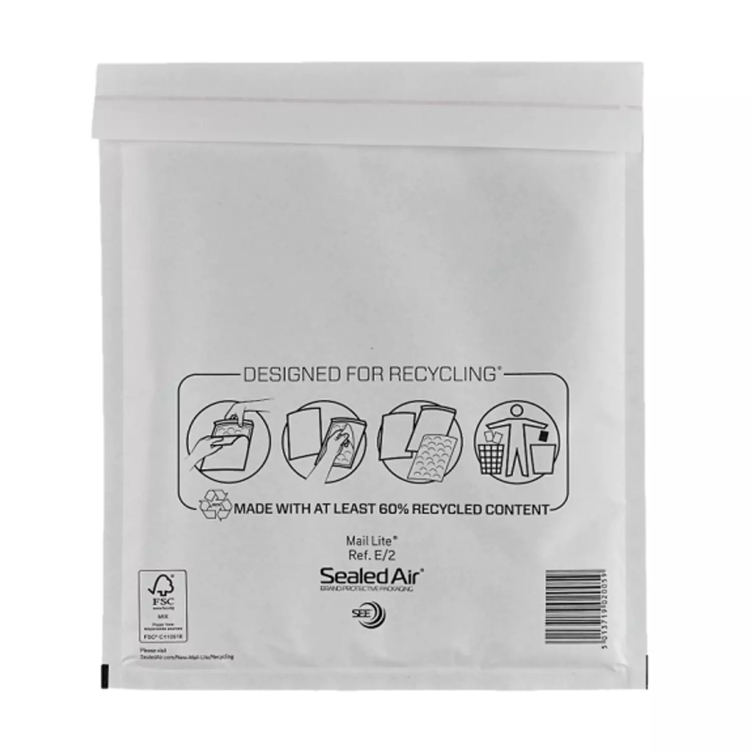 Luchtkussen envelop Mail Lite® Standard E/2 220x270mm wit