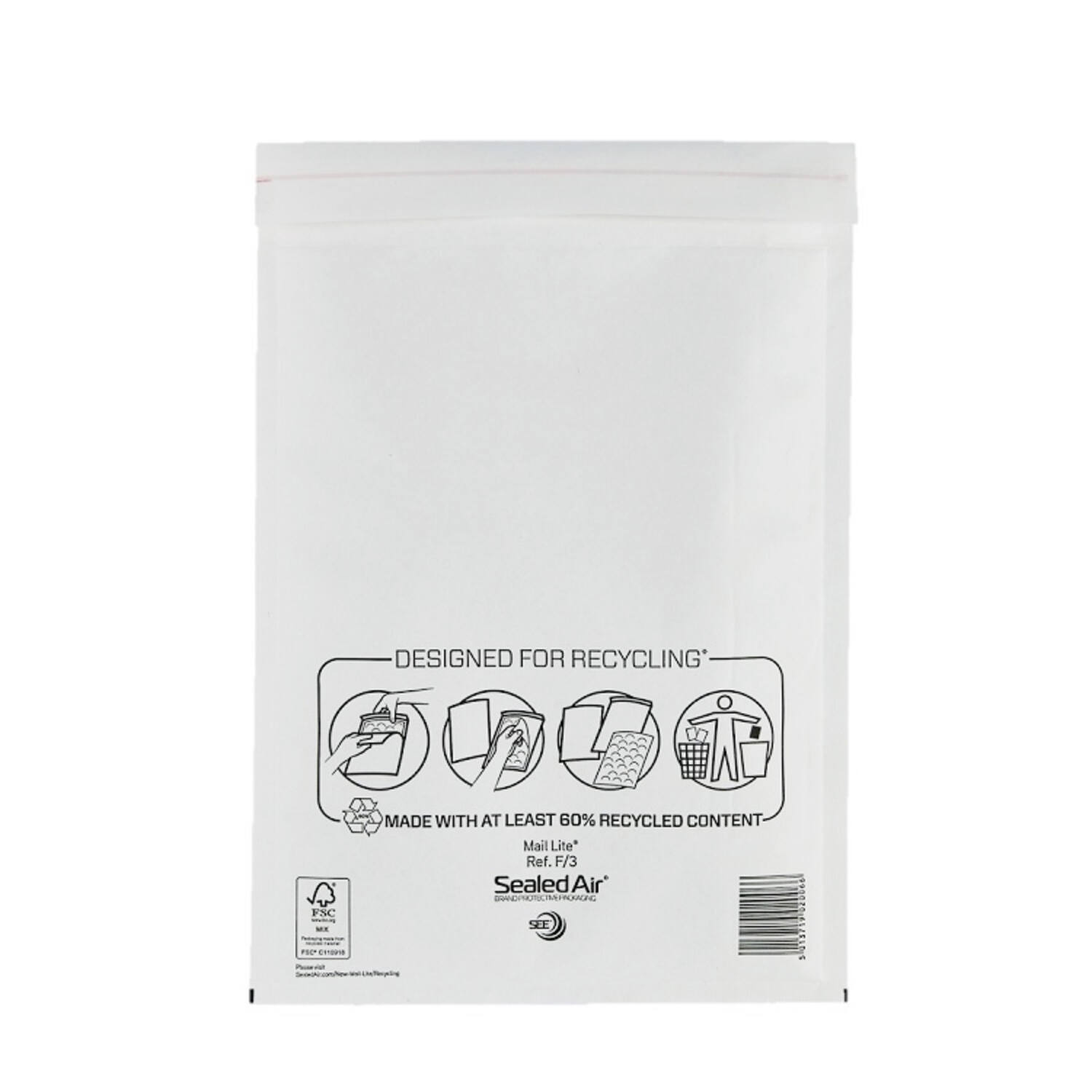 Luchtkussen envelop Mail Lite® Standard F/3 220x330mm wit
