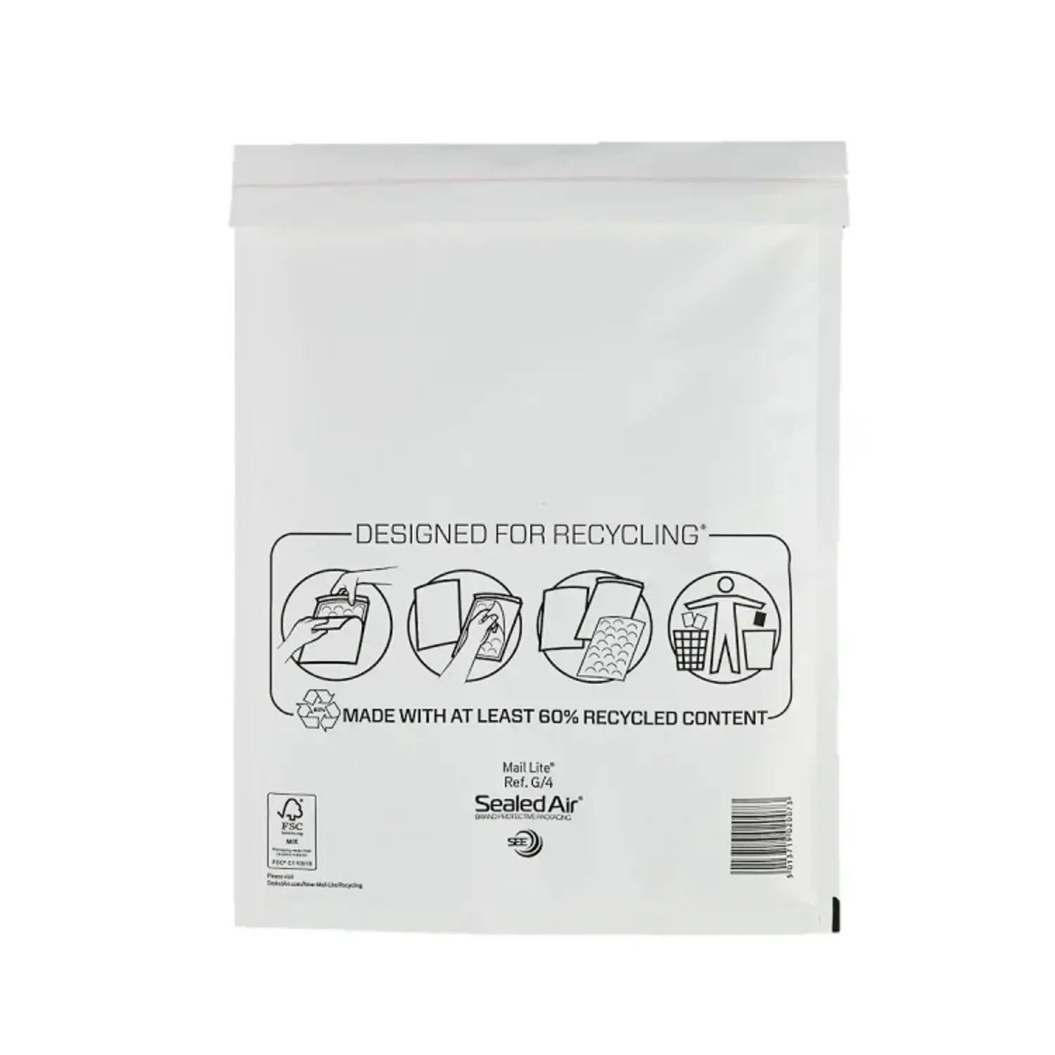 Luchtkussen envelop Mail Lite® Standard G/4 240x330mm wit