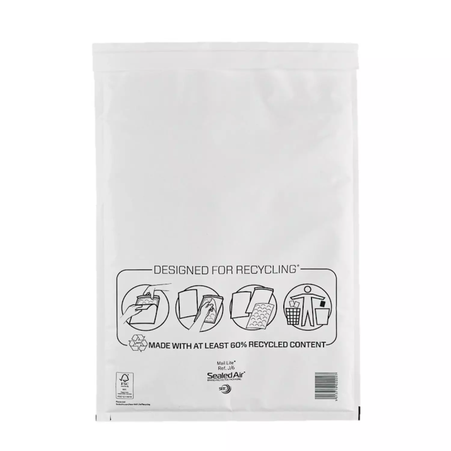 Luchtkussen envelop Mail Lite® Standard J/6 300x440mm wit