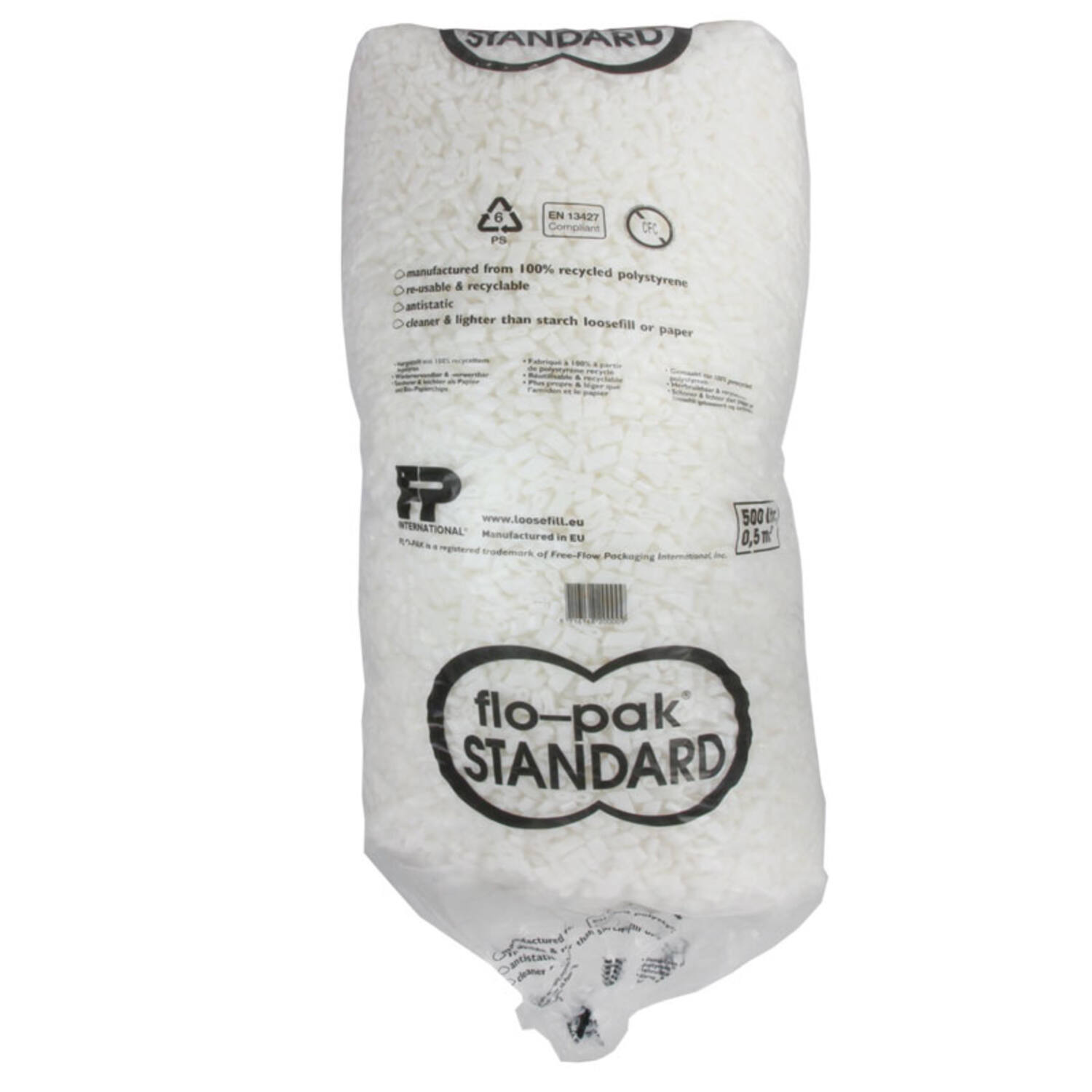 Opvulmateriaal chips 'Standard' (recycled) 500 liter 8-vorm 2x4 cm