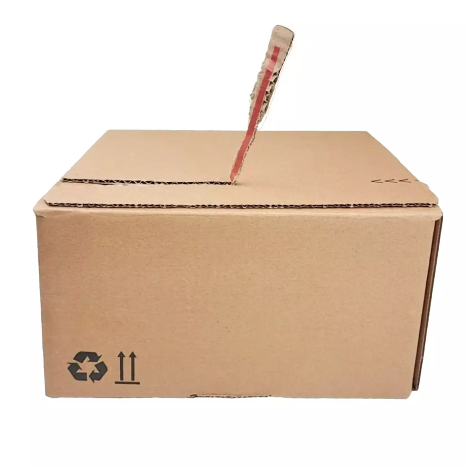 Verzendbox 26 220x190x120mm EG bruin autolock + plakstrip