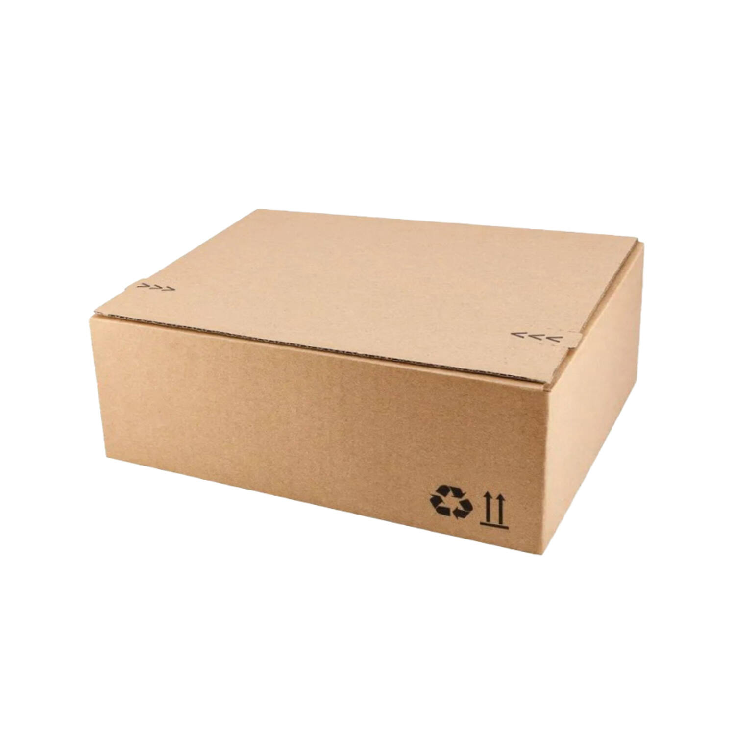 Verzendbox 8 310x230x110mm EG bruin autolock + plakstrip