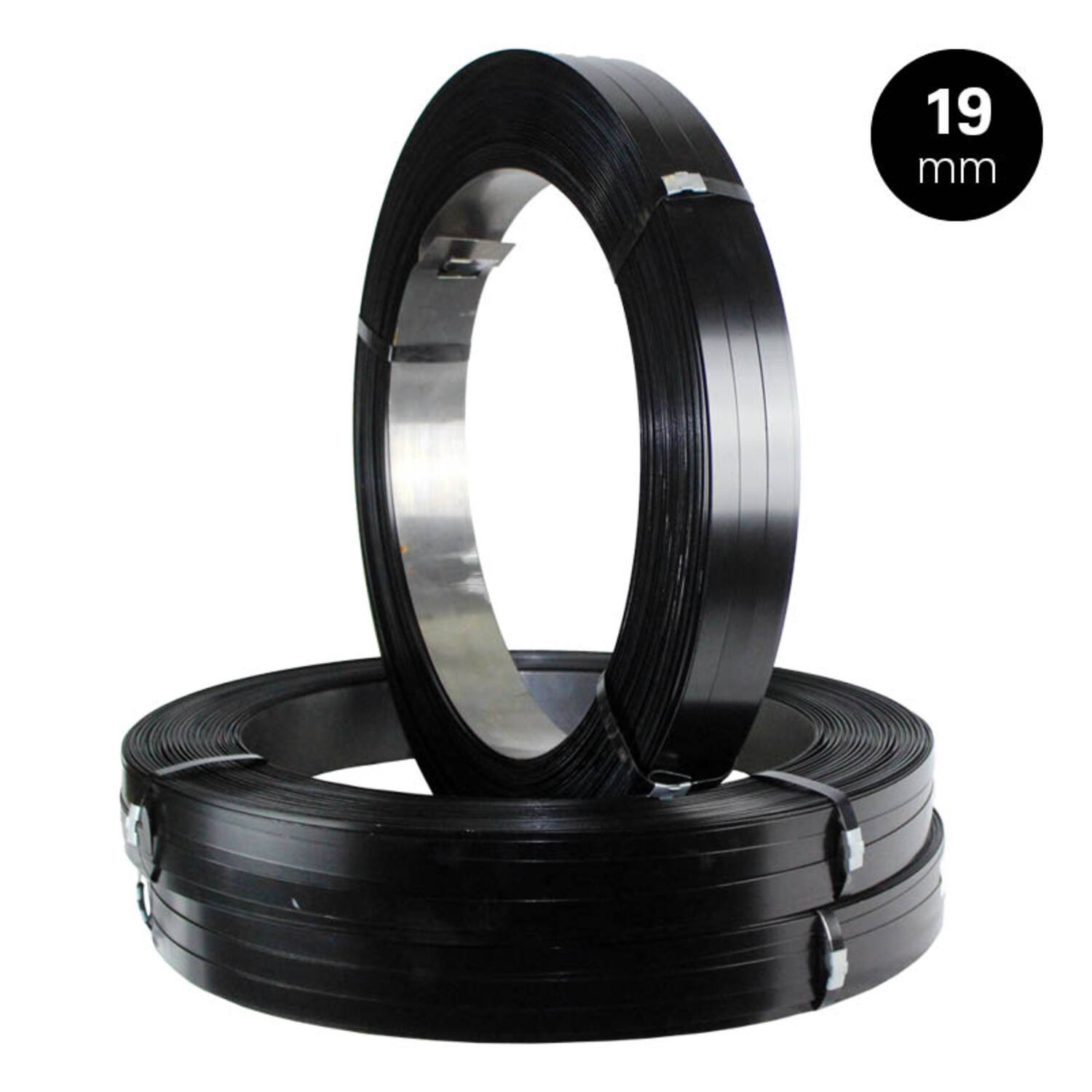 Staalband 19mm 05 AW zwart gelakt