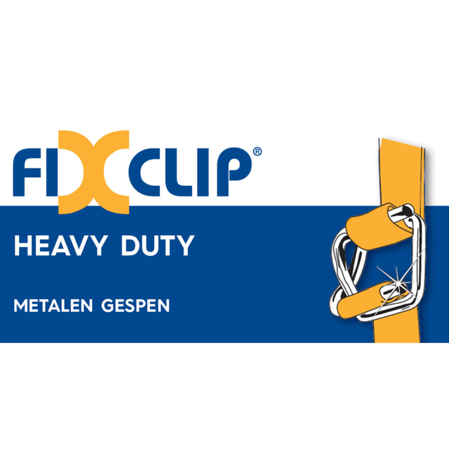 Metalen gesp FIXCLIP(B-8) 25mm 500/ds