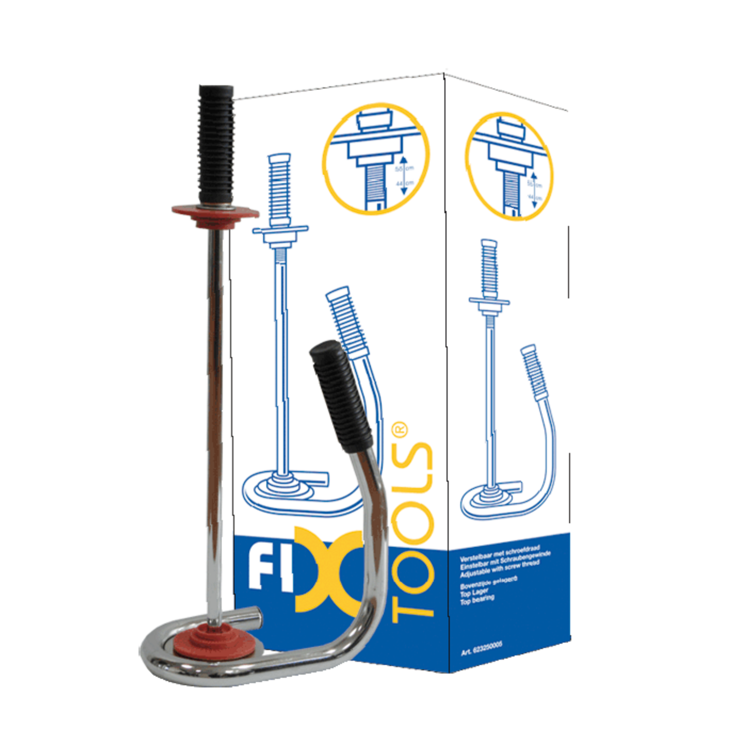 Fix Tools HW 50/45 cm chroom gelagerd doos