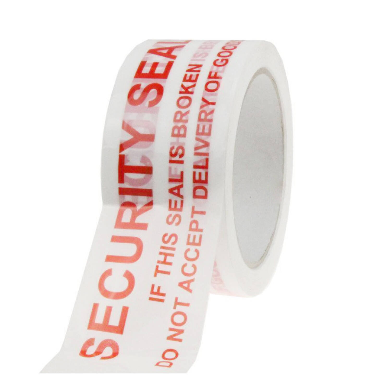 PP tape acryle 50/66 security tape wit/rood Low-noise