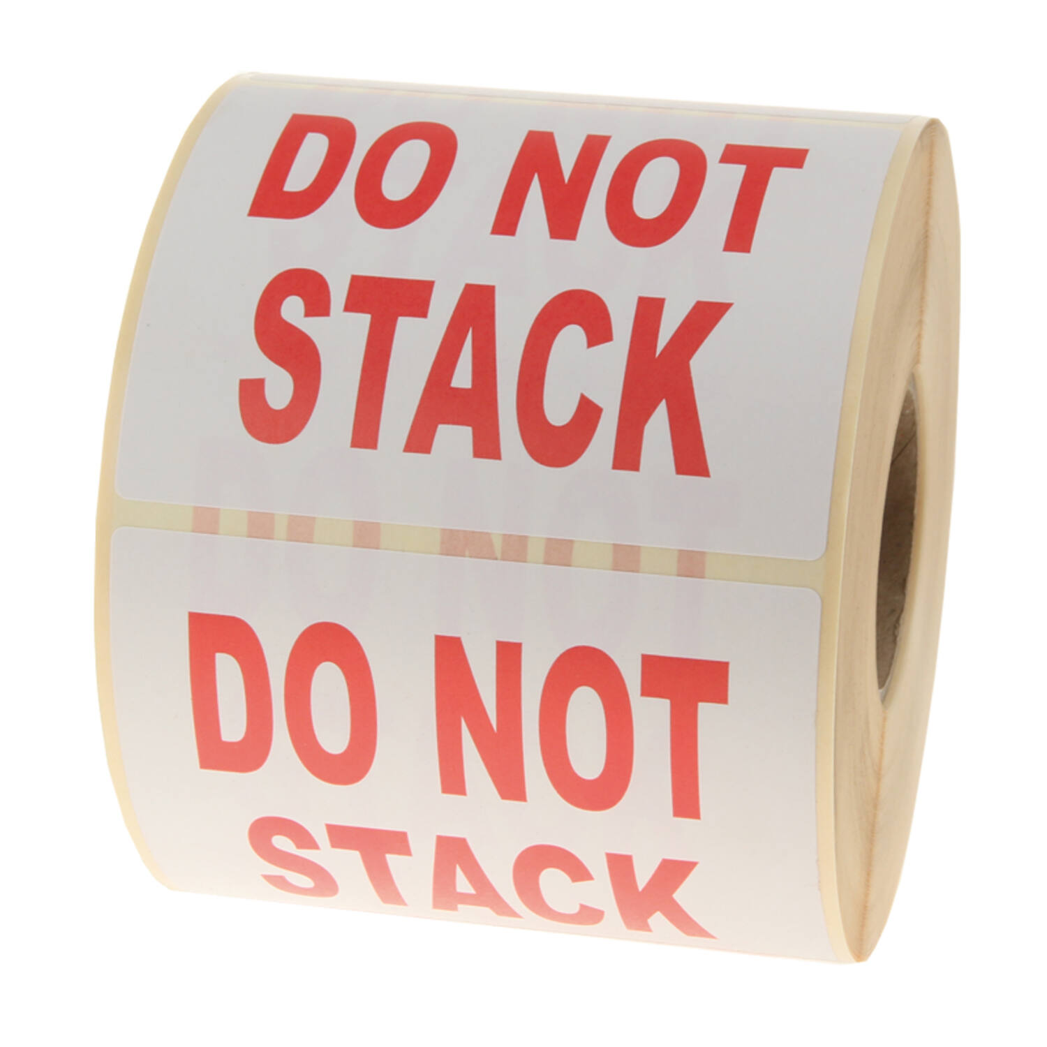 Etiketten 98x79mm wit 'Do not stack'