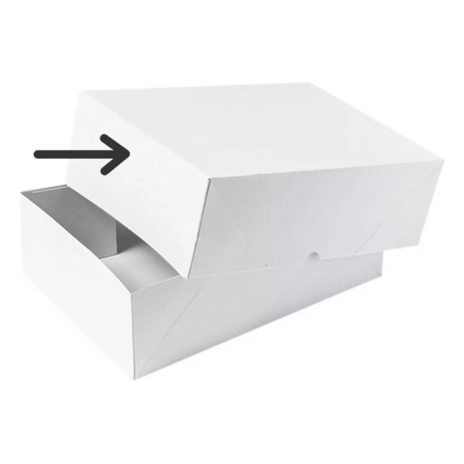 Paraatdozen deksel A4 kraft grijs/wit 700 gram 305 x 215 x 100mm