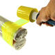 Bundelfolie 23my 10cm 150m K38 geel
