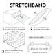 Fix Elastic stretchband 100mmx1.200mm red 100/ds
