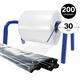 LDPE buisfolie 30 cm 200 my transparant