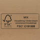 Amerikaanse vouwdozen FEFCO 0201 220x200x220mm B-golf bruin FSC