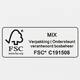 Amerikaanse vouwdozen FEFCO 0201 250x180x100mm B-golf wit FSC