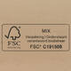 Amerikaanse vouwdozen FEFCO 0201 140x85x120mm B-golf bruin FSC