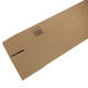Longbox 860x105x105mm bruin A0 met plakstrip