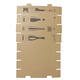 Wijnflessendoos 105x105x420mm Bruin DG Bruin (1 fles)