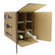 Wijnflessendoos 305x212x368mm DG bruin (6 flessen)