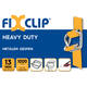 Metalen gesp FIXCLIP(B-4) 13mm 3,3mm draad