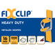 Metalen gesp FIXCLIP(B-5) 16mm 3,5mm draad