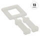 Kunststof gesp FIXCLIP 13mm 3,5 mm transparant + grip