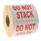 Etiketten 98x79mm wit 'Do not stack'