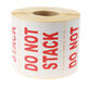 Etiketten 98x79mm wit 'Do not stack'