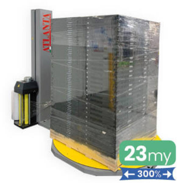 Machinefolie 23my 50cm x 1.500m Transparant rek 300% Normal cling