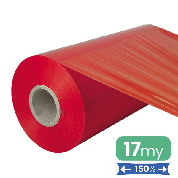 Machinewikkelfolie 17my 50cm rood opaak 150%