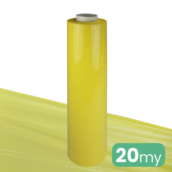 Handwikkelfolie 23my 50cm 270m geel