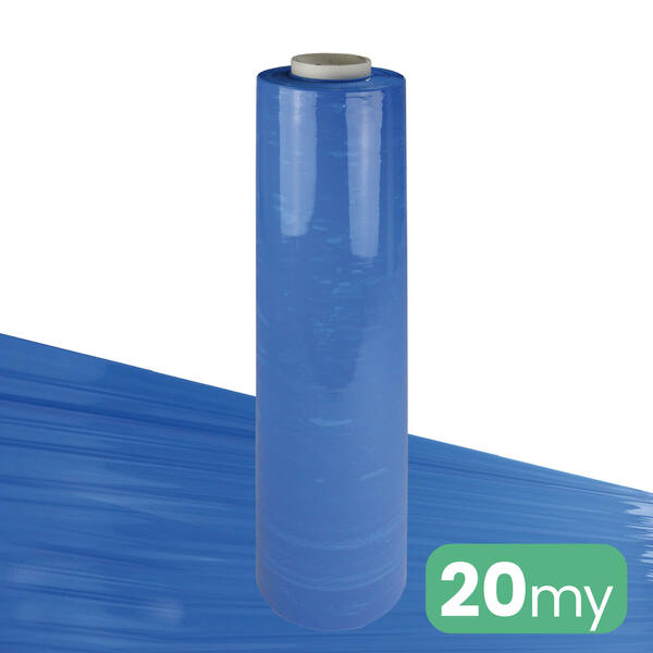 Handwikkelfolie 20my 50cm 300m blauw opaak