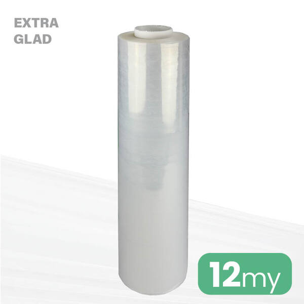 Handwikkelfolie 12my 45cm x 300mtr extra glad transparant