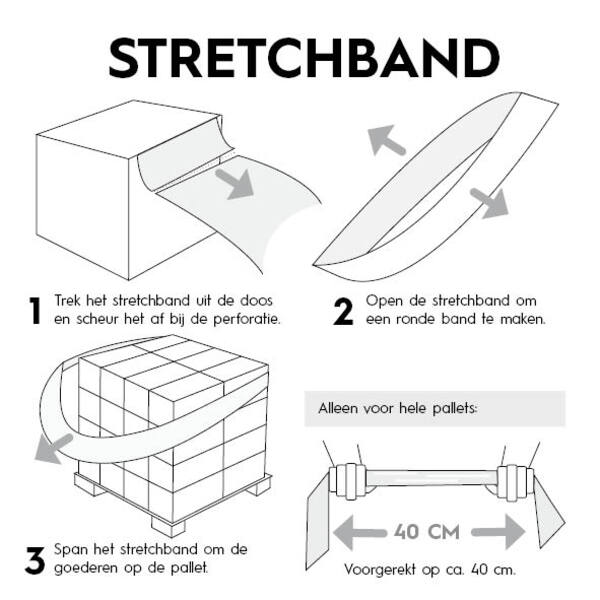 Fix Elastic stretchband 100mmx1.200mm red 100/ds
