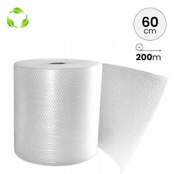Luchtkussenfolie 60cm x 200mtr - 10x4mm nop T70