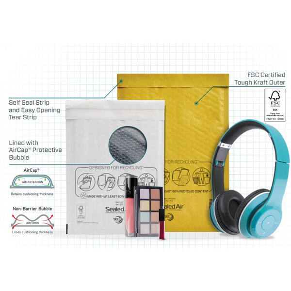 Luchtkussen envelop Mail Lite® Standard A/000 110x160mm wit