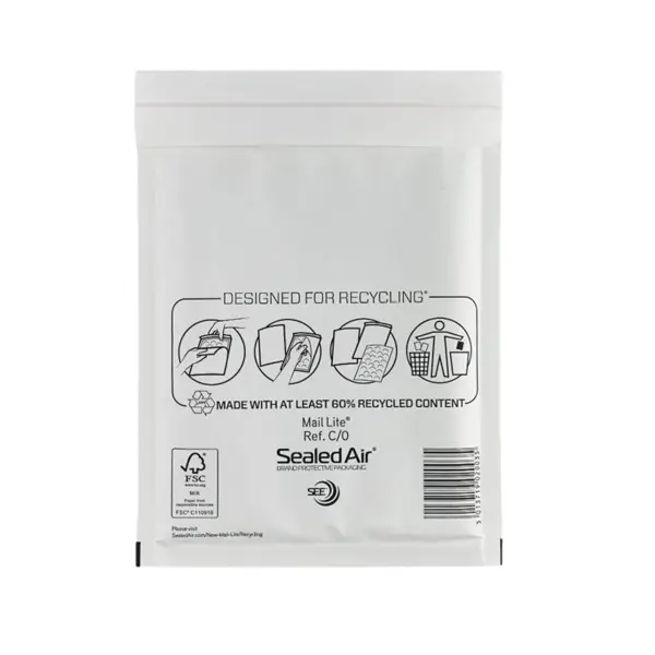 Luchtkussen envelop Mail Lite® Standard C/0 150x210mm wit