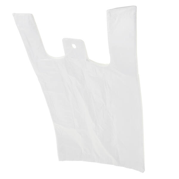 Hemddraagtassen HDPE 28+14x48cm Wit middel