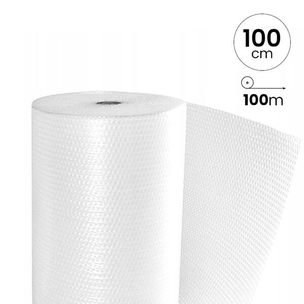 Luchtkussenfolie Ultra Light / S 100cm x 100mtr transparant