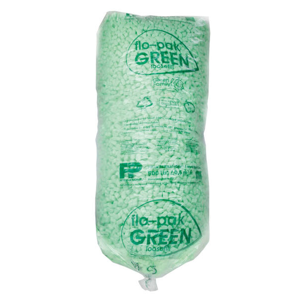 Opvulmateriaal Green 500ltr bag 8 vorm 2 x 4 cm