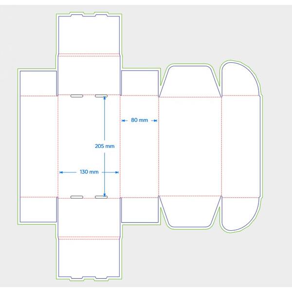 Postbox FEFCO 0427 205x130x80mm EG bruin