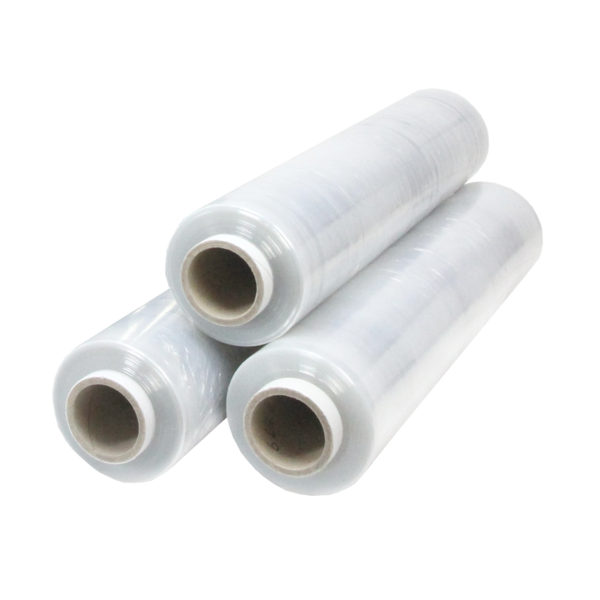 Handwikkelfolie 6 my 43cm x 600mtr Prestretch transparant