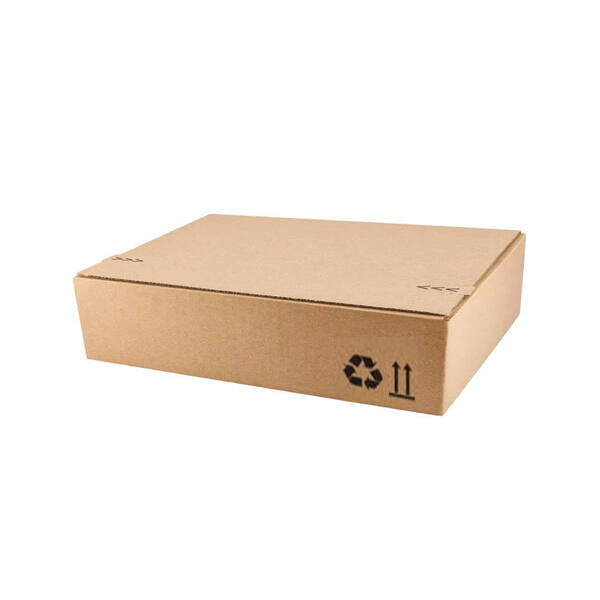Verzendbox FEFCO 0703 S5 225x140x41mm EG bruin tearstrip en kleefstrip