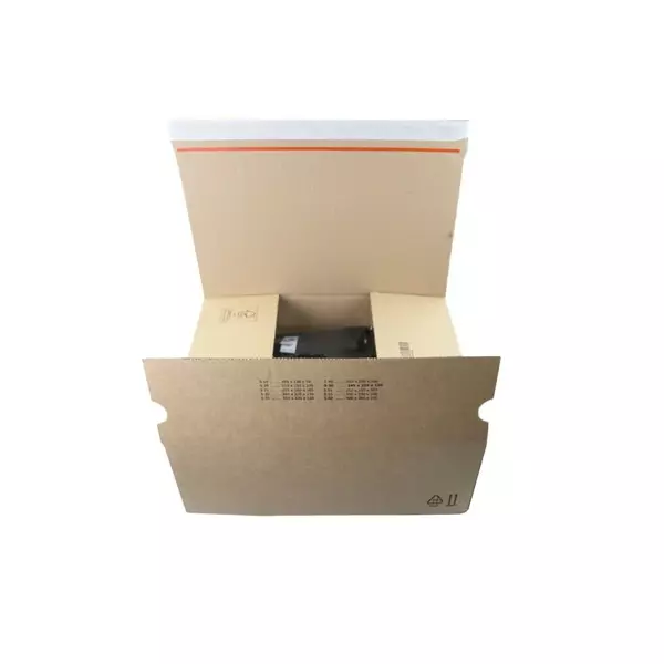 Verzendbox 50 345x256x130mm EG bruin autolock + plakstrip