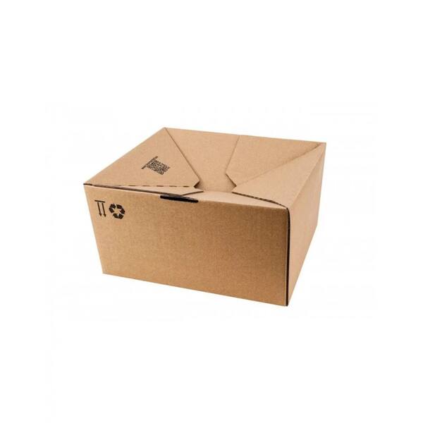 Verzendbox 32 304x216x130-220mm EG bruin autolock + plakstrip