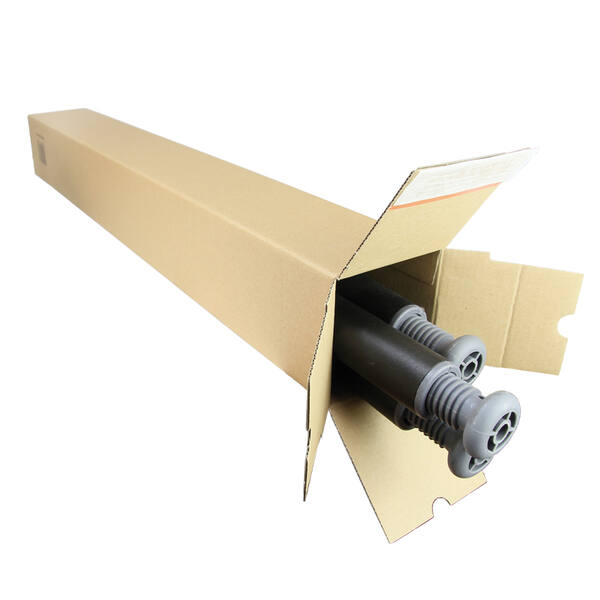 Longbox 860x105x105mm bruin A0 met plakstrip