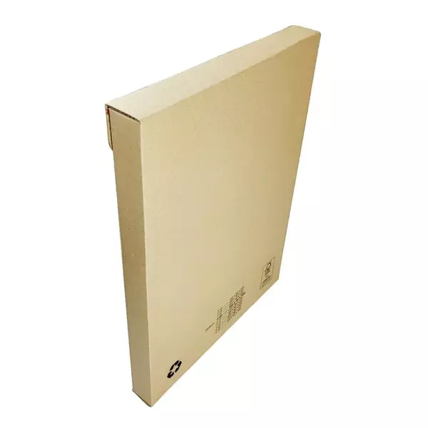 Mailbox 2 A4+ 250x350x28mm EG bruin + 2x plakstrip
