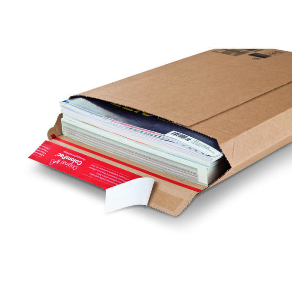 CP 010.02 Kartonnen verzendenvelop 185 x 270 x -50mm bruin EG + ZK KLep