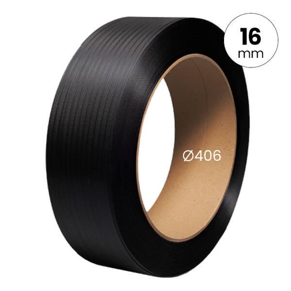 PP Band 16/80 kern 406mm 1.500m zwart